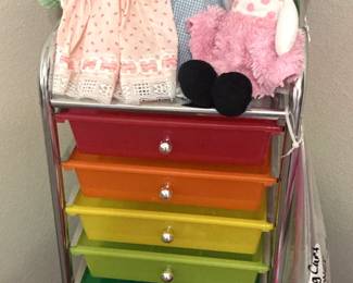 Colorful organizing drawers