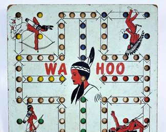Vintage Wa Hoo game board by Creative Idea, Inc of Gatesville, TX 
