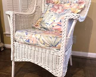 Antique wicker chair 