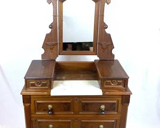 Circa 1870 Victorian dresser .......To register in order to place bids go to www.capitolsalesservices.hibid.com 