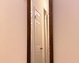 Tall narrow framed mirror 