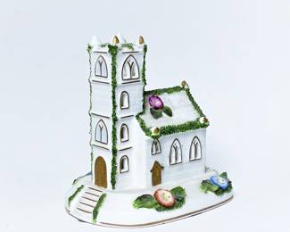 English porcelain Church by Coalport fine bone china 