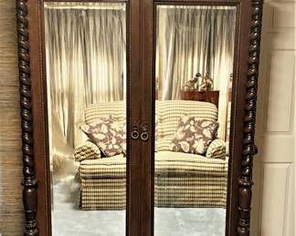 Antique Wardrobe of a German 18th century revival style 