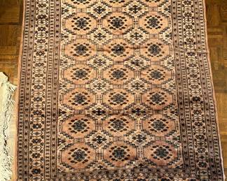 Mughal wool rug made in Pakistan and sold through Bloomingdale's