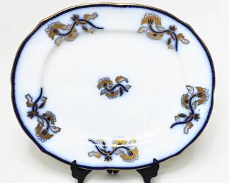 Antique flowblue platter