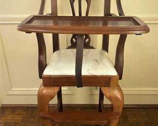 Chippendale style high chair 