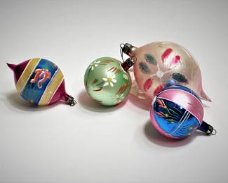 Vintage glass Christmas Ornaments