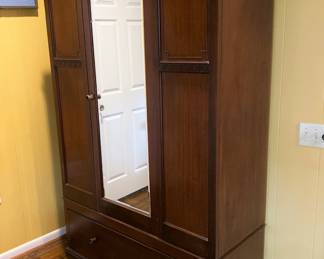 Antique wardrobe by Wylie and Lochhead furniture of Glasgow, Scotland