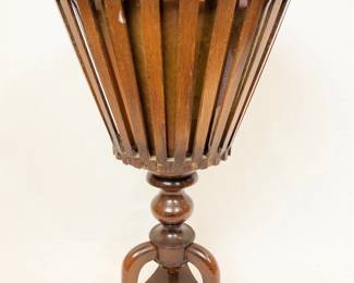 Antique Wine Cooler Stand with copper insert 