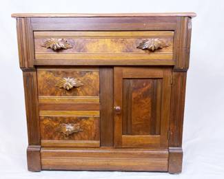 1880s wash stand commode cabinet .......To register in order to place bids go to www.capitolsalesservices.hibid.com 