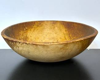 Antique wooden mixing bowl