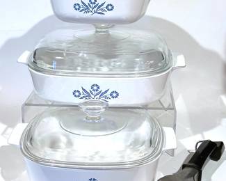 Vintage Corning Ware Blue Cornflower cookware