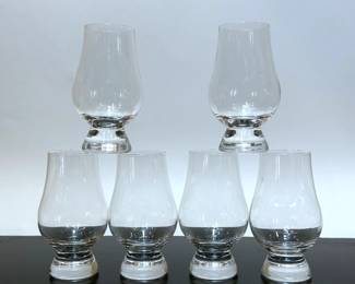 Six Glencairn Whiskey Glasses