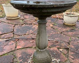 Concrete birdbath