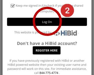 To Log back in 