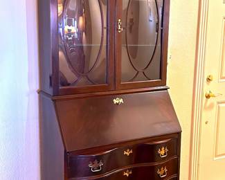 Chippendale revival style secretary by Jasper Cabinets