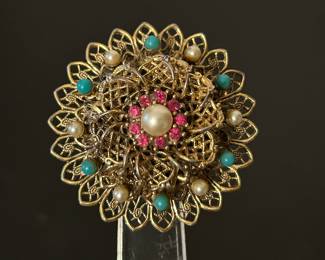 Vintage costume jewelry brooch pin