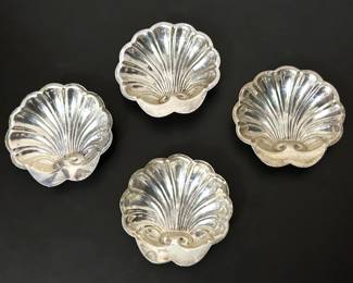 Sterling silver nut dishes 