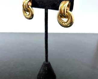 14k yellow gold earrings from Italy