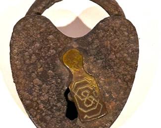 Antique Smokehouse Padlock by Sargent & Co.