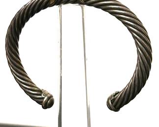 Another David Yurman sterling silver & 14k gold cable bracelet