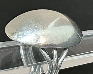 Sterling silver Dome ring by  Orville Tsinnie
