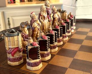 Shakespeare & the Globe Chess Set by Studio Anne Carlton 