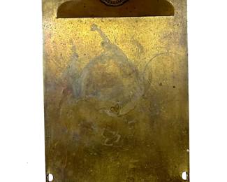 Antique brass clipboard, circa 1920 