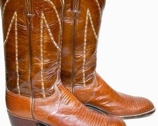 A third pair of Lucchese Cowboy boots 