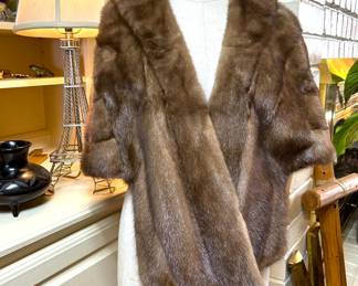 Vintage Mink Fur Stole 