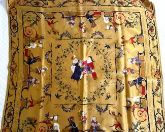 Buckingham Palace Silk Scarf with hand rolled and sewn edges ........To register in order to place bids go to www.capitolsalesservices.hibid.com 