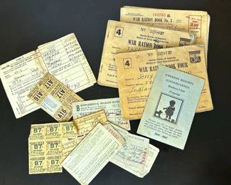 WWII ration booklets 