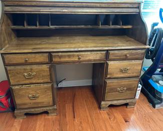 	#34	Roll top desk 54x20x46	 $40.00 				