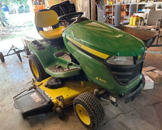 	#45	2019 John Deere X390 Accel 54 Deep riding mower with only 34 hours! Comes with pull behind cart and bagger attachment	 $3,500.00 				