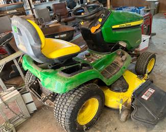 #45	2019 John Deere X390 Accel 54 Deep riding mower with only 34 hours! Comes with pull behind cart and bagger attachment	 $3,500.00 	