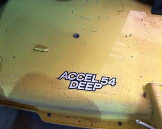 #45	2019 John Deere X390 Accel 54 Deep riding mower with only 34 hours! Comes with pull behind cart and bagger attachment	 $3,500.00 	