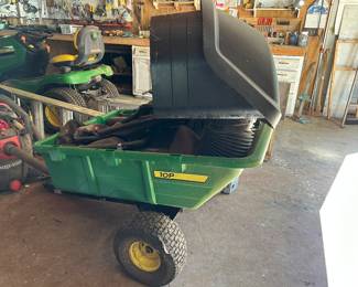 #45	2019 John Deere X390 Accel 54 Deep riding mower with only 34 hours! Comes with pull behind cart and bagger attachment	 $3,500.00 	