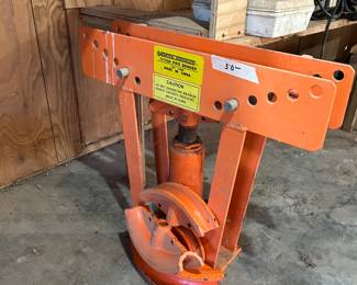 	#47	Central Hydrulics 12 ton pipe bender 	 $50.00 				