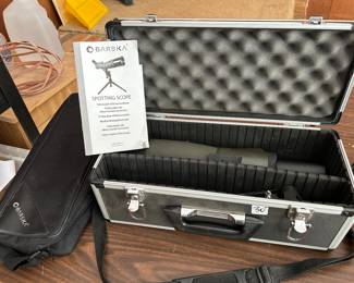 	#56	Barska Spotting Scope with case and bag	 $30.00 				