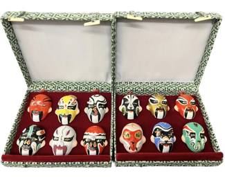 Miniature Chinese Opera Masks