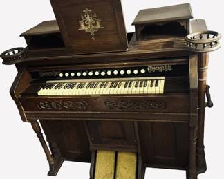 Vintage Newman Bros Pump Organ