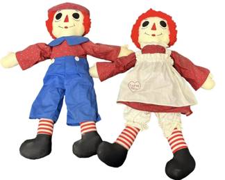 Vintage Raggedy Ann Andy Dolls