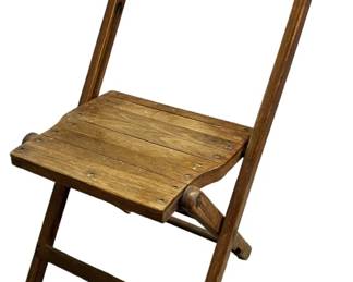 Vintage Wooden Folding Chair