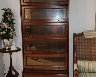 Gorgeous 6 Shelves Bookcase or Display Cabinet which is what she used it for - Lawyers Bookcase