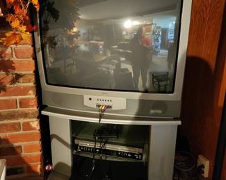 Vintage TV with TV Stand