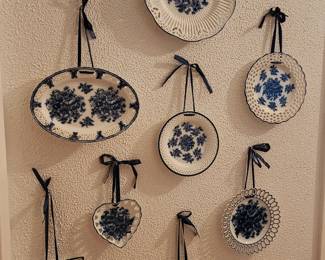 Flow Blue Decorative Plate