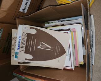 Music Books - She was a Music Teacher and a Harp Player