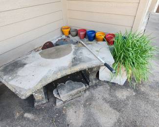 We have 3 Concrete Benches