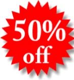 50% OFF EVERTHING
SATURDAY