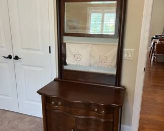 Antique 19th Century Washstand with Mirror